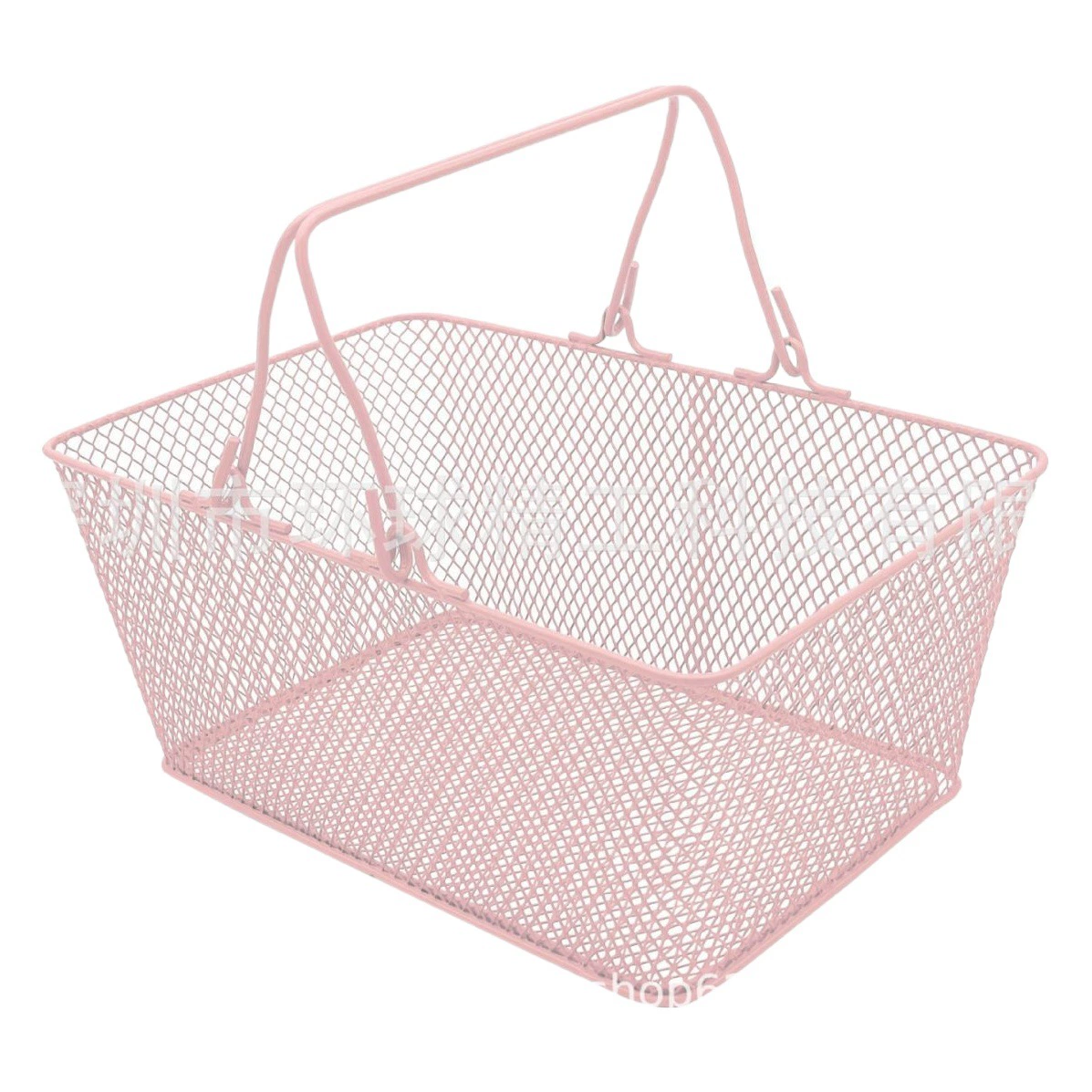 Металлическая корзина для покупок из супермаркета, корзина для покупок из магазина косметики, ручная корзина для бутика, железная корзина, корзина из кованого железа, переносная корзина