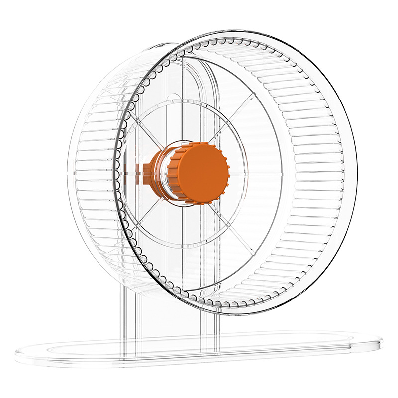 【Venta al por menor】Rueda de ejercicio para hámster con base ensanchada, soporte para hámster de altura ajustable, suministros para mascotas con doble rodamiento. image 5
