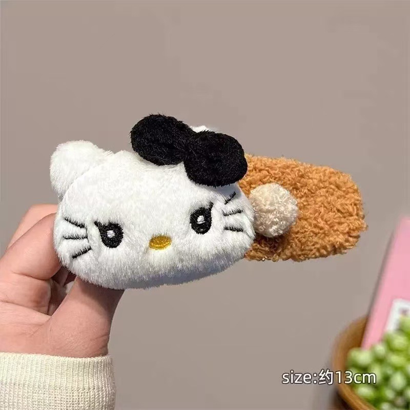 漫画人形ぬいぐるみレッサーパンダヘアピンサイドクリップ大型BBクリップヘアアクセサリーヘアピンメイクアップクリップぬいぐるみ|undefined