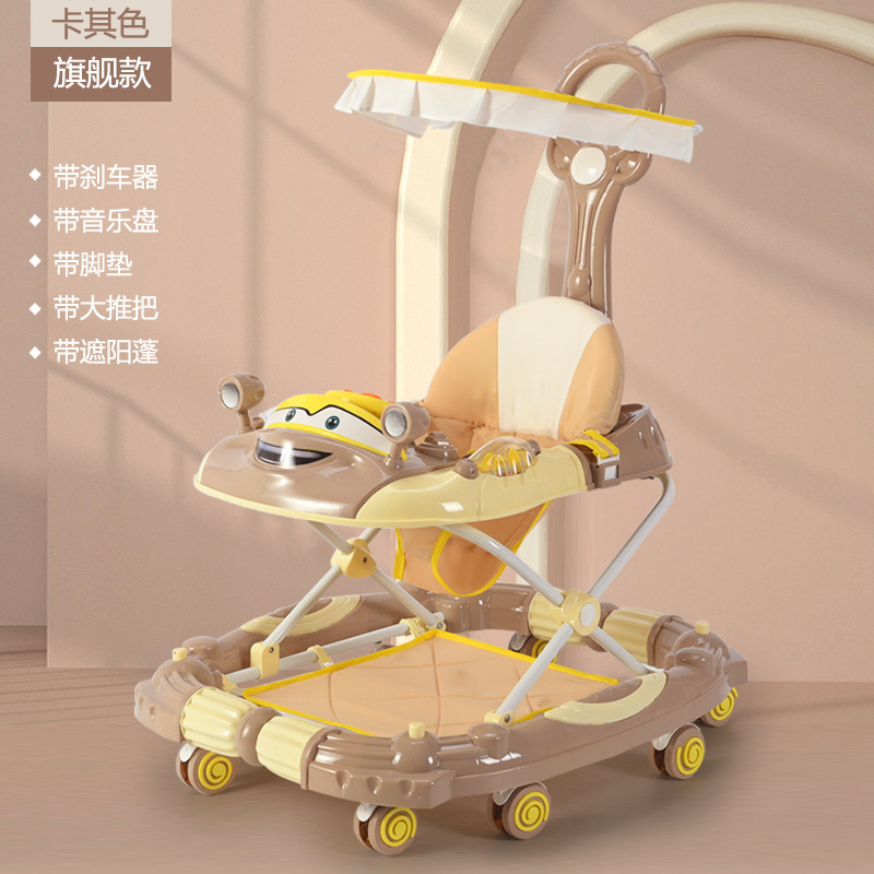 Caminante multifuncional de la carretilla de La anti-o-pierna del anti-tirón del caminante del bebé con el fabricante de la música