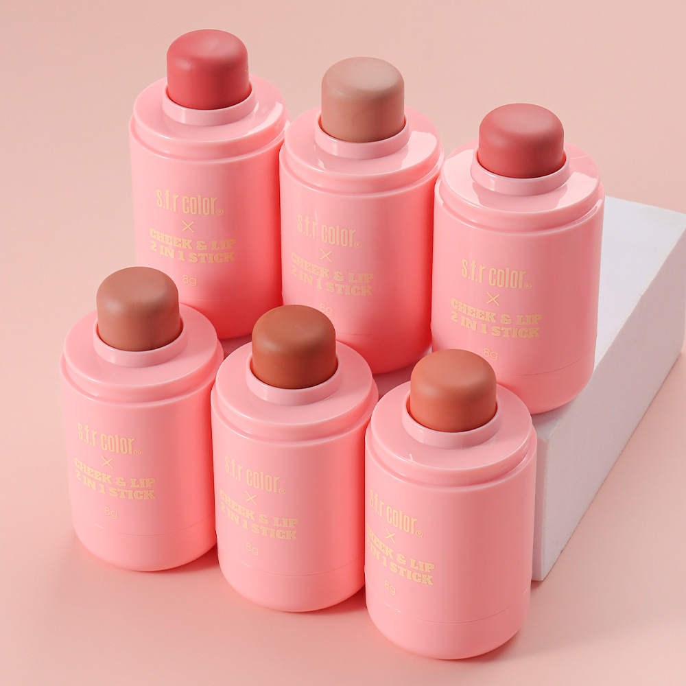Barra de Rubor para Labios y Mejillas Efecto Mate para Labios y Rostro