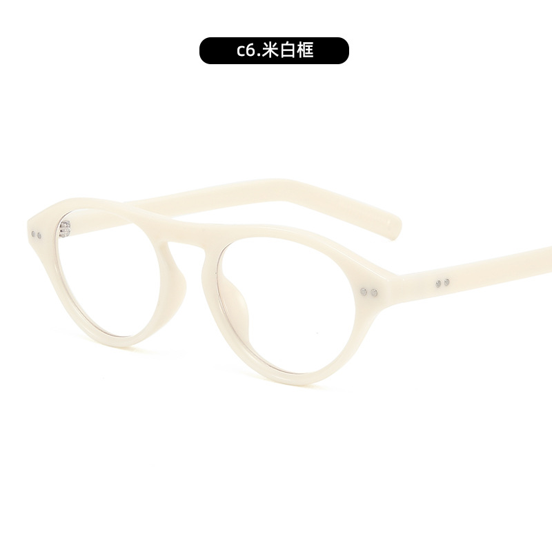 El mismo estilo de Xiaohongshu, gafas anti-luz azul sin maquillaje, miopía femenina, marco negro, cara pequeña, gafas planas de celebridades de Internet delgadas al por mayor