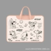 Скетч Snoopy, розовый фон