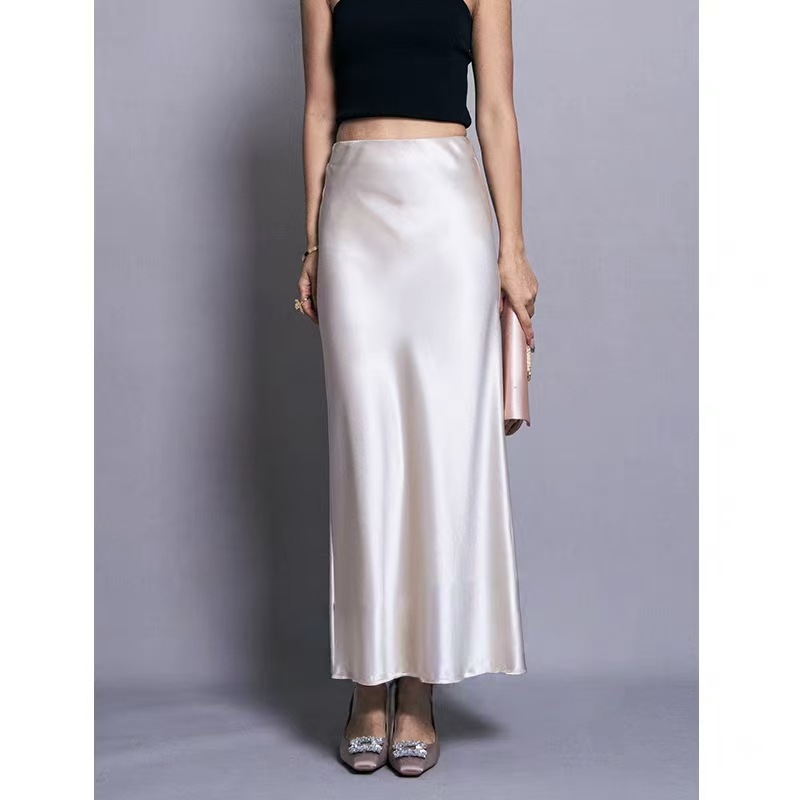Light champagne color - long skirt (to ankle) 95 length