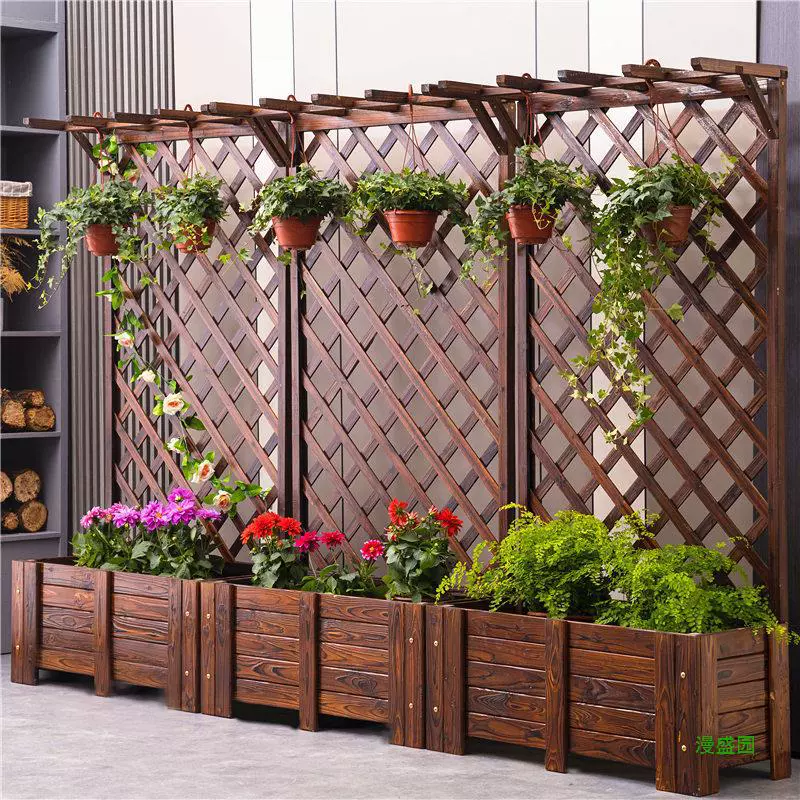 Антикоррозийная деревянная подставка для цветов ящик для цветов забор цветочный горшок