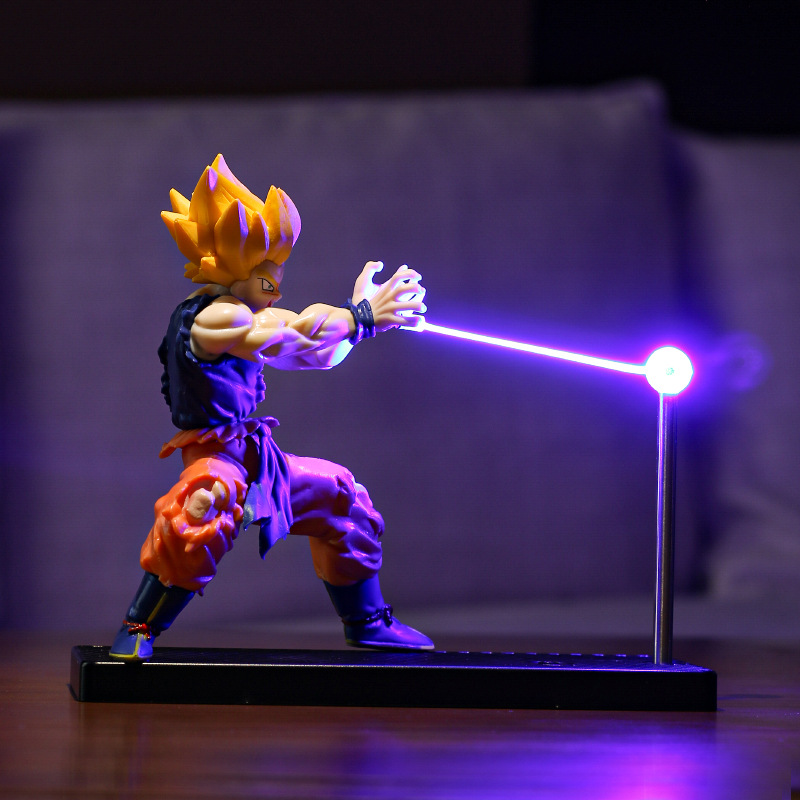 Siete bolas de dragón tortuga qigong Goku onda de choque lámpara nocturna magnética rodea de la atmósfera de la lámpara nocturna