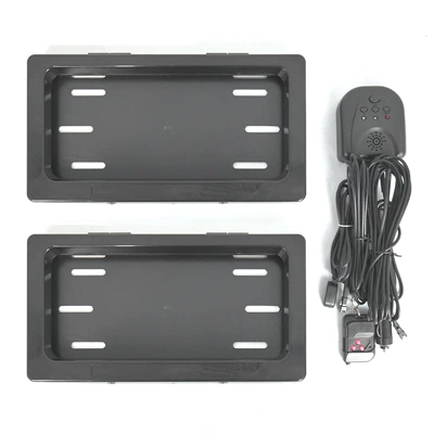 North American Multifunctional Fast License Plate Frame US Gauge Universal License Plate Frame Cigarette lighter Interface License Plate Frame Plastic License Plate Frame