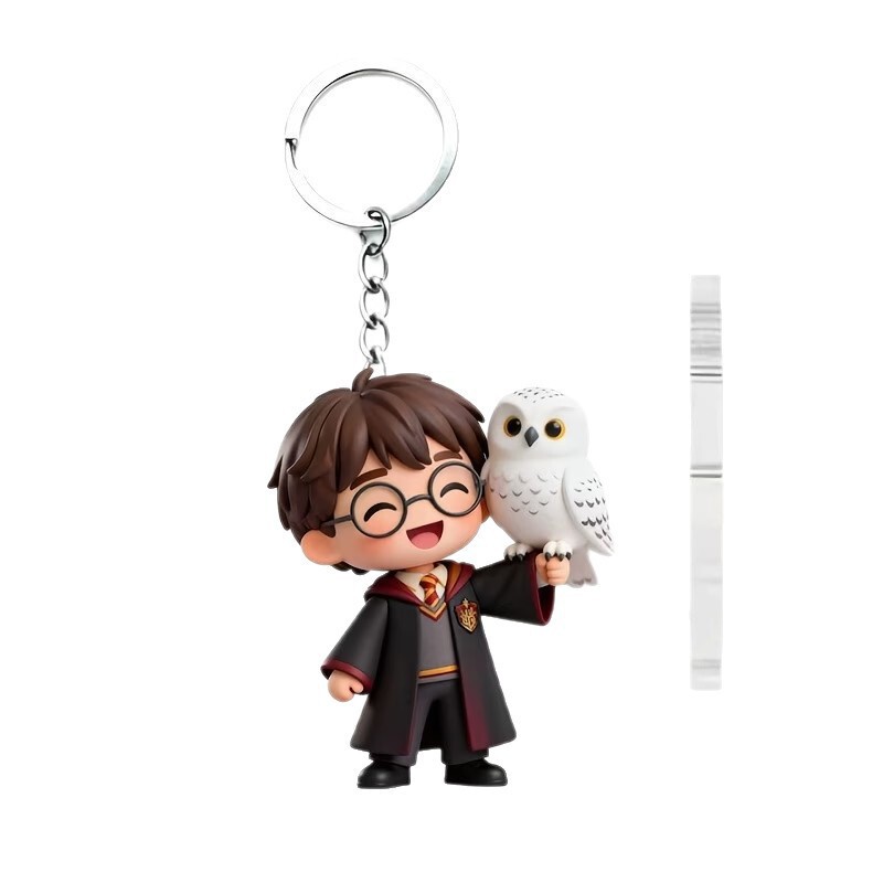 【2D Flat】Harry Potter and Hedwig Keychain Backpack Bag Pendant Keyring 【2D Flat】Harry Potter and Hedwig Keychain Backpack Bag Pendant Keyring