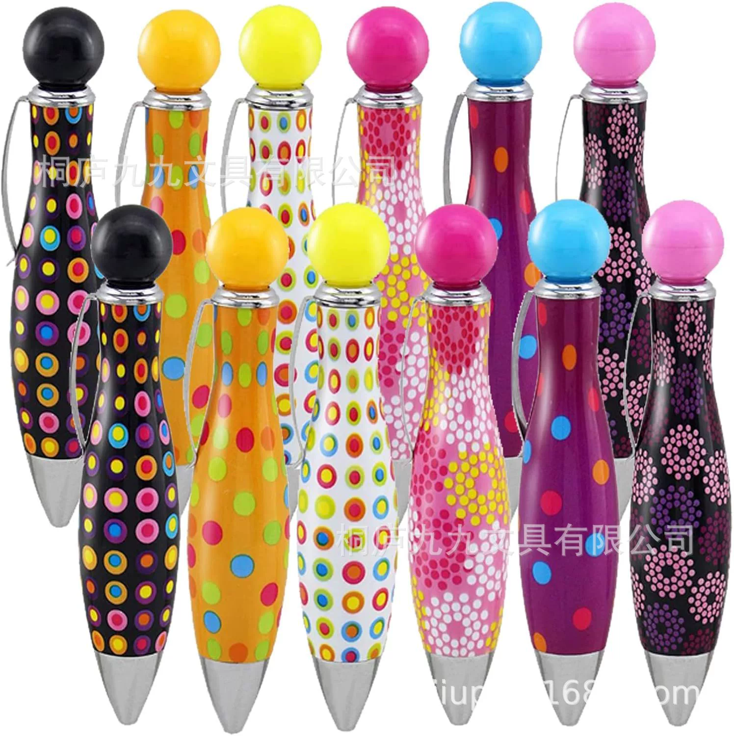 Креативный боулинг, жирные запястья, бусы, нажмите шариковую ручку, пластиковая мультяшная веселая студенческая реклама с логотипом