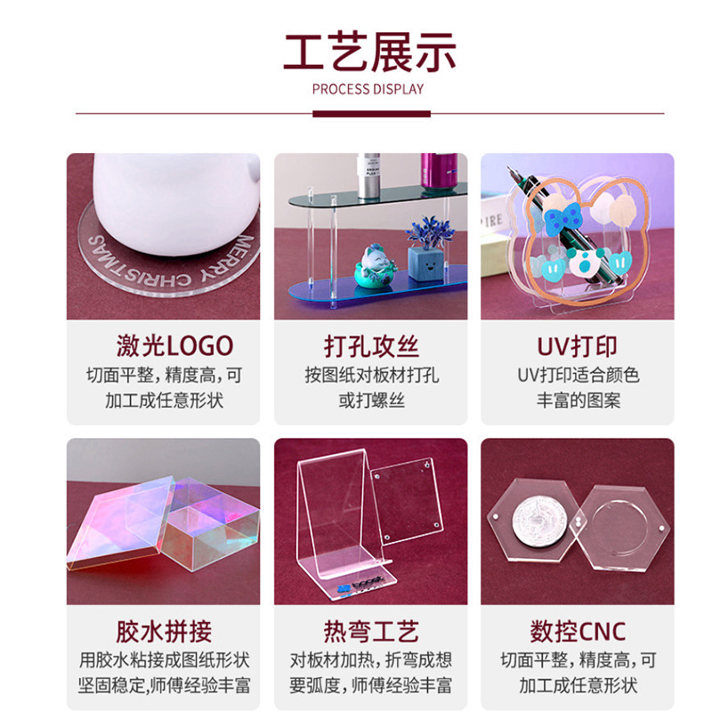 鸿燃精工异形PC板加工1.5mm工业机器设备挡板 透明PC板折弯