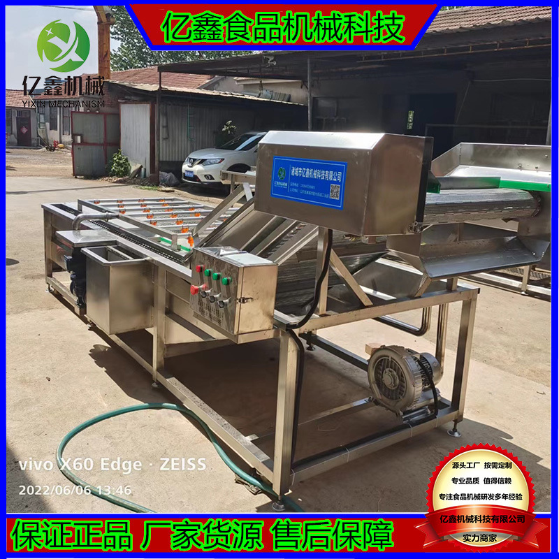 商用6米山药气泡清洗机 水循环黄芪冲浪式清洗机 酸菜清洗机设备