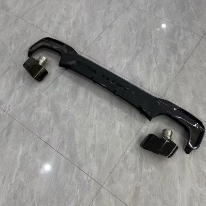 Suitable for Bmw 5 Series G30G38 Modified to M550 Model, Glossy Black Rear Diffuser, Small Body Kit, Tail Throat