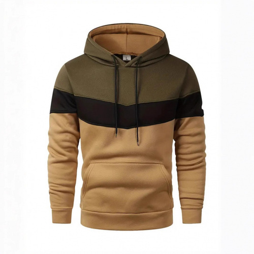 Wholesale European size new coat, men's autumn and winter three-color matching fashion brand casual sweater, men's hoodie