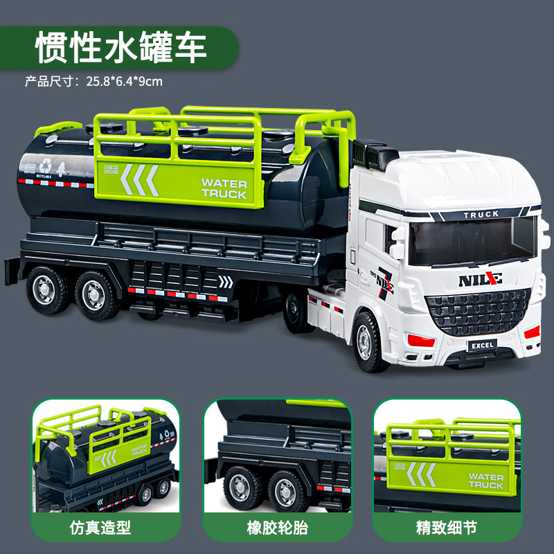 Niños mezcladores excavadoras inerciales grúa de aleación camión de ingeniería camión volquete juguetes al por mayor puestos transfronterizos