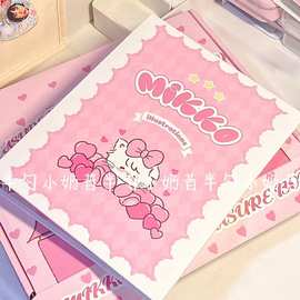 新款Mikko联名四宫格卡册活页3寸拍立得明星爱豆小卡收纳收集册