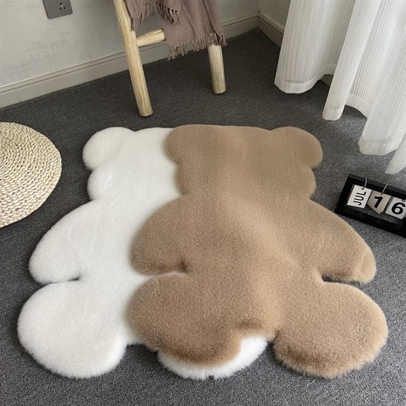 Bear Carpet Bedroom Ins Living Room Coffee Table Blanket Girl's Room under the Bed Bedside Blanket Plush Popular Home Floor Mat
