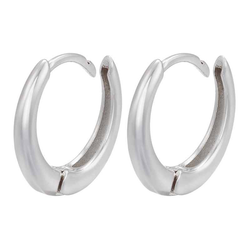 Micro Intarsien Ohrringe Geometrische Rechteckige Kupferohrringe Für Damen display picture 10
