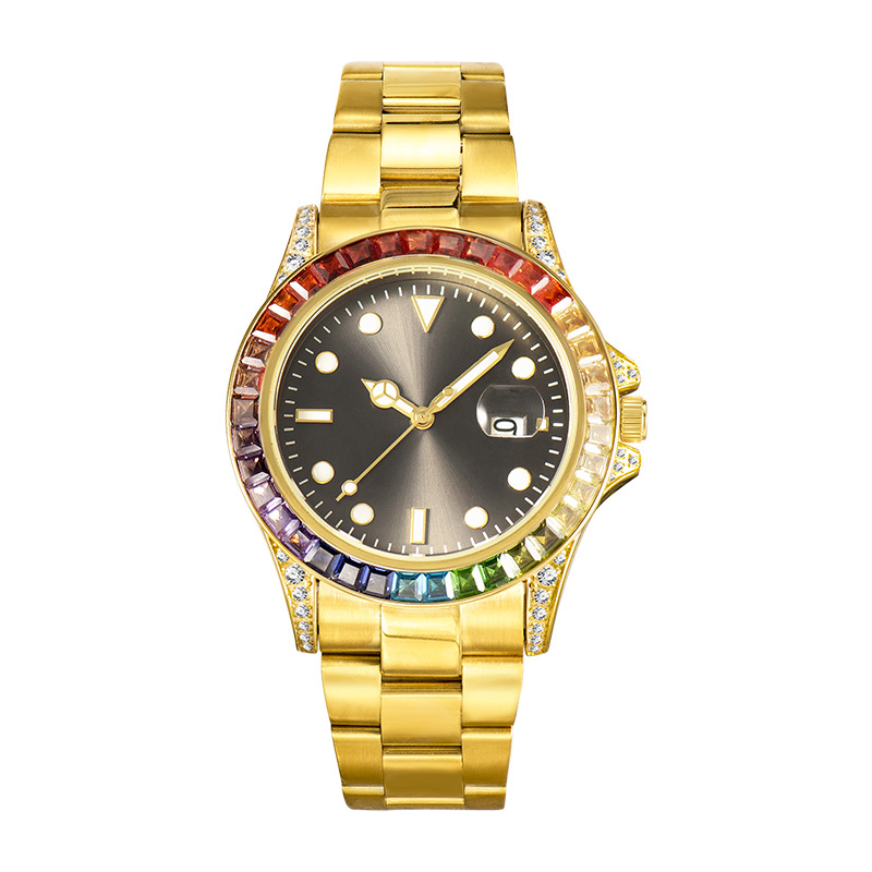 150g Weight Tempered Glass Mirror Material Stainless Steel Strap Material Watch Classification Pointer Display Type Folding Buckle Buckle Style Round Dial Shape Holiday, Street Occasion Quartz Movement Solid Color Pattern Men's Gender Business Style Business Solid Color Folding Buckle Quartz Watch Men's Watches 7