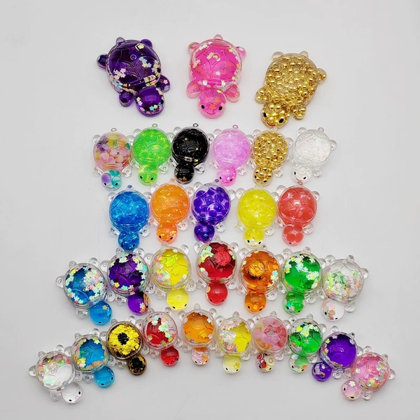 5.6CM quicksand colorful turtle (random color)