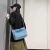 Denim shoulder bag, brand shopping bag, retro universal one-shoulder bag, Korean style
