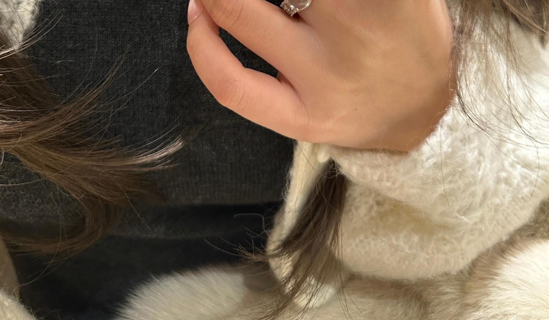 Collier en argent pur pour tout le corps avec chaîne de clavicule en jade et mousse d'eau, bijoux Xiancan, nouveauté, luxe léger, vent frais_voghion.com