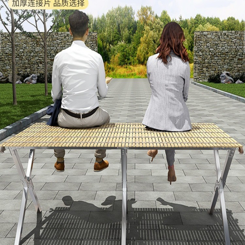 便携地摊架子摆货架可伸缩折叠竹席摆摊桌子多功能夜市摊位展包邮