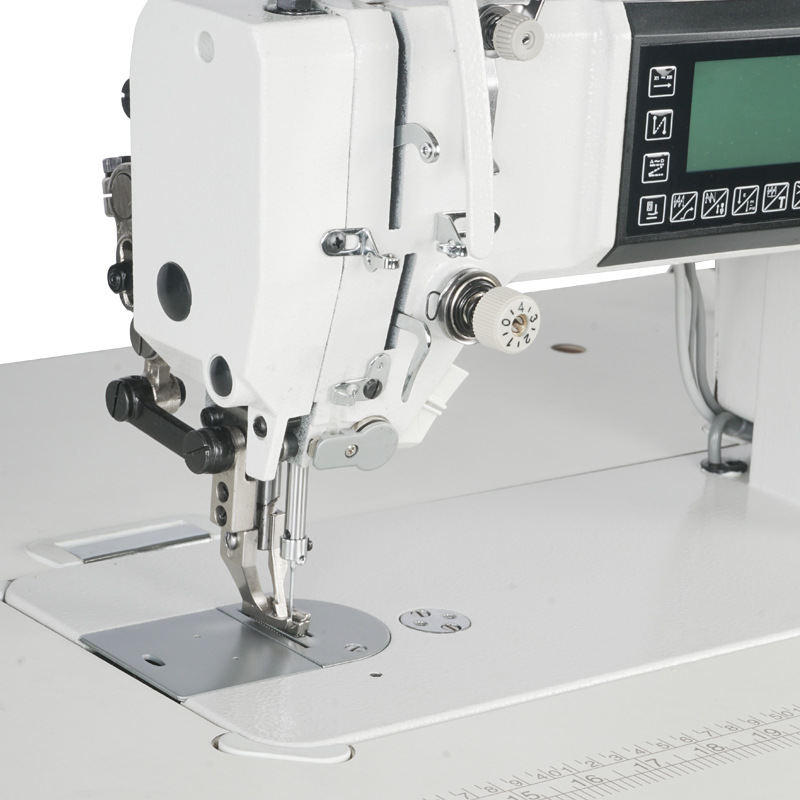 Nueva bicicleta sincronizadora paso a paso 0303D coche DY cortadora automática de alambre, prensapie, costura invertida, máquina de coser gruesa y delgada