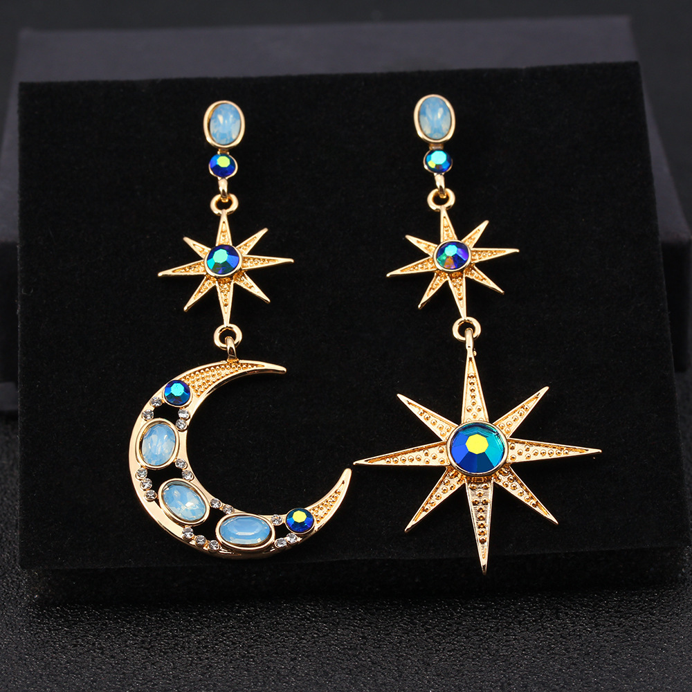 ѷCelestial Moon Star Drop Earring CE596