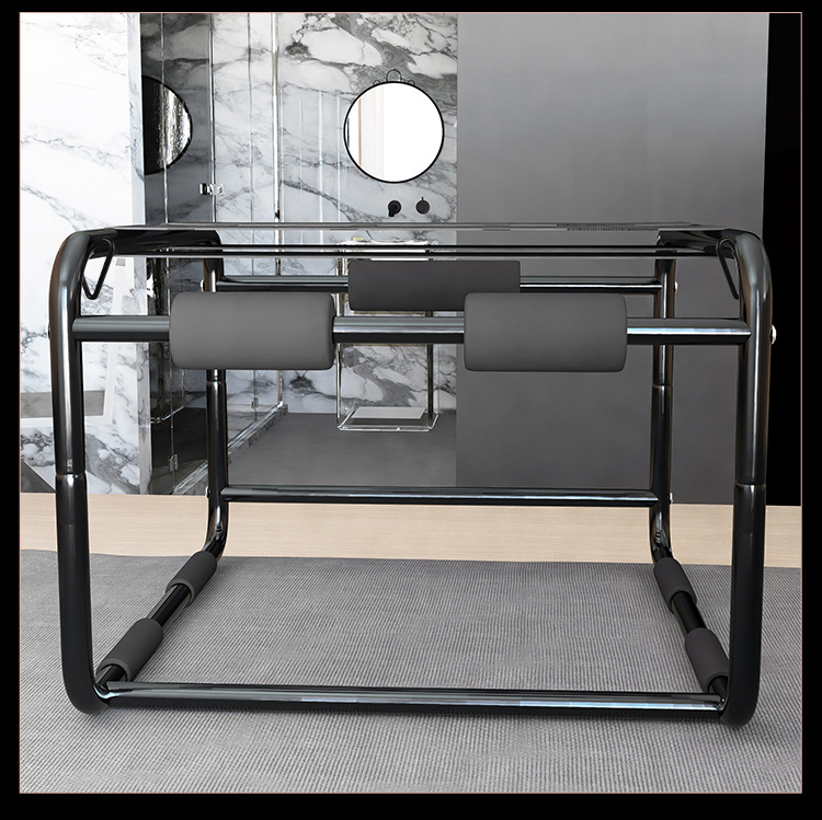 Jiuai SM Sex Chair in Black Iron and Foam, Adult Bondage Furniture — detail image 18
