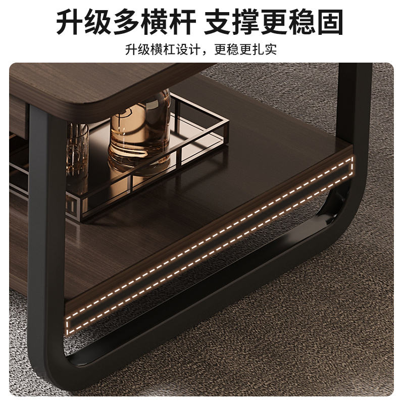 Mesa de té pequeña sala de estar estante doméstico simple mesa moderna simple sofá creativo cuadrado mesa de té pequeña