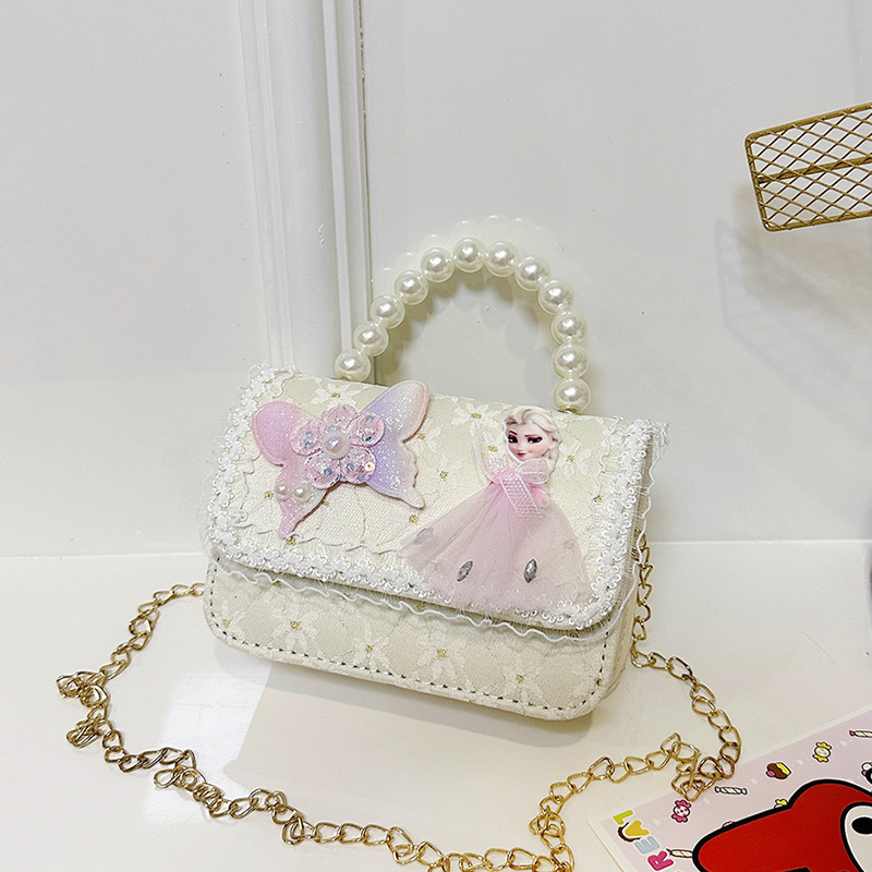 Niños pequeños viento princesa bolsa de hombro de moda caricatura Aisha chica arco graduado cuentas bolso de mano