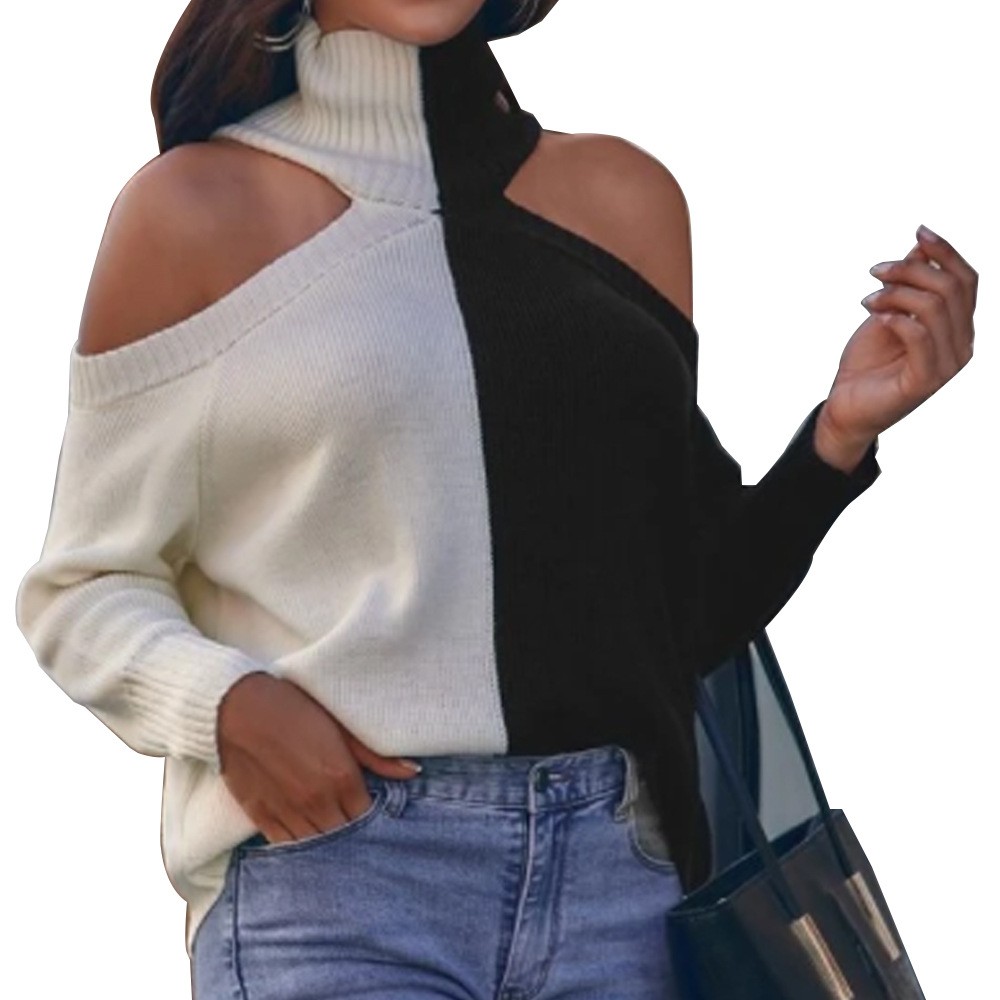 turtleneck solid color hedging sweater nihaostyles clothing wholesale NSGYX84293