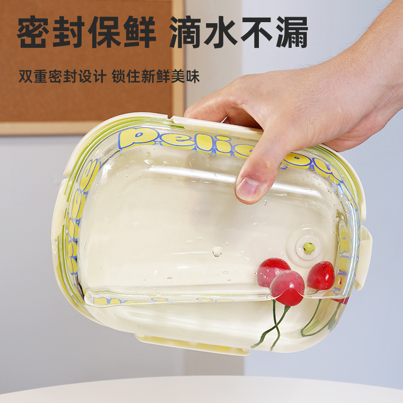 高硼硅玻璃饭盒微波炉加热2025上班族专用碗保鲜盒分隔便当盒餐盒|undefined
