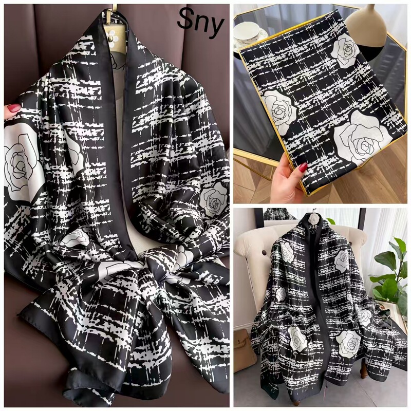 New Anti-Silk Li Jing Section Long Towel Beach Towel Travel Essential Foreign Trade Headscarf Air-Conditioned Shawl Scarf