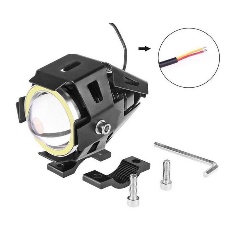 Cross-border e-commerce modified electric car led headlight angel eye handlebar external u7 motorcycle light led headlight