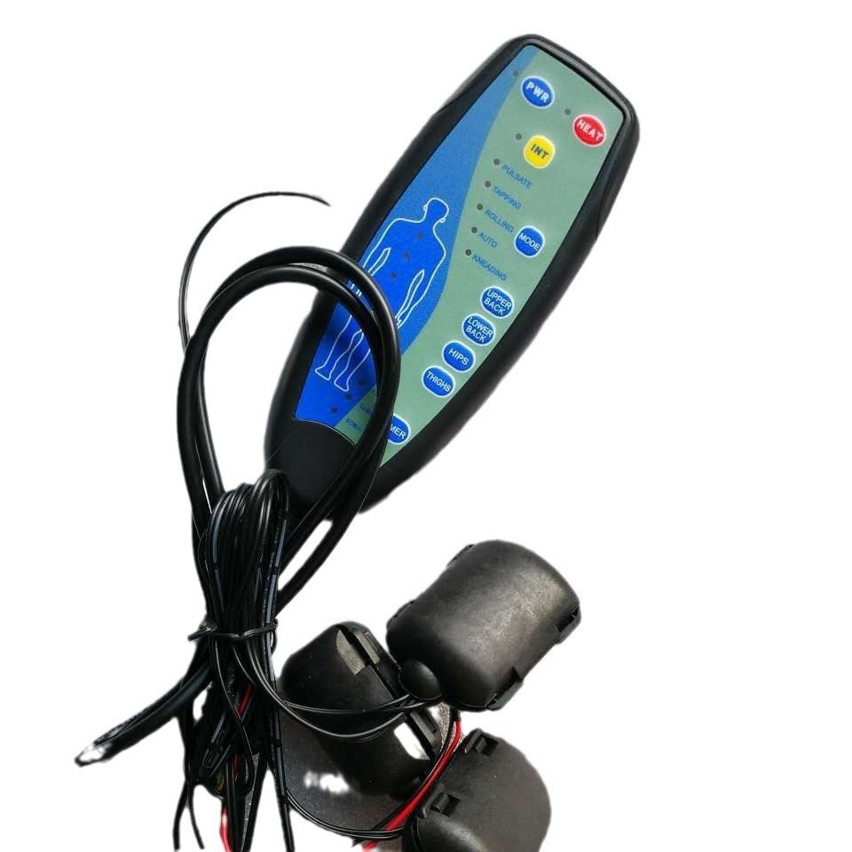 厂家5马达按摩垫手控   汽车按摩开关机芯  6种按摩模式