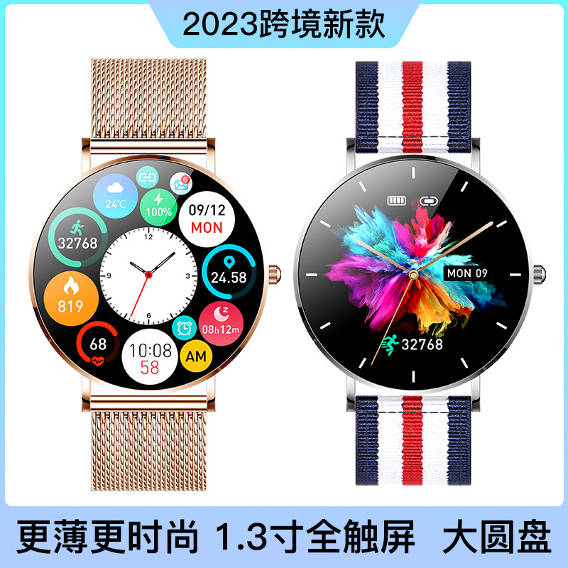 Nuevo reloj deportivo de moda T8smartwatch teléfono móvil transfronterizo ultra-Delgado ritmo cardíaco presión arterial reloj inteligente a prueba de agua