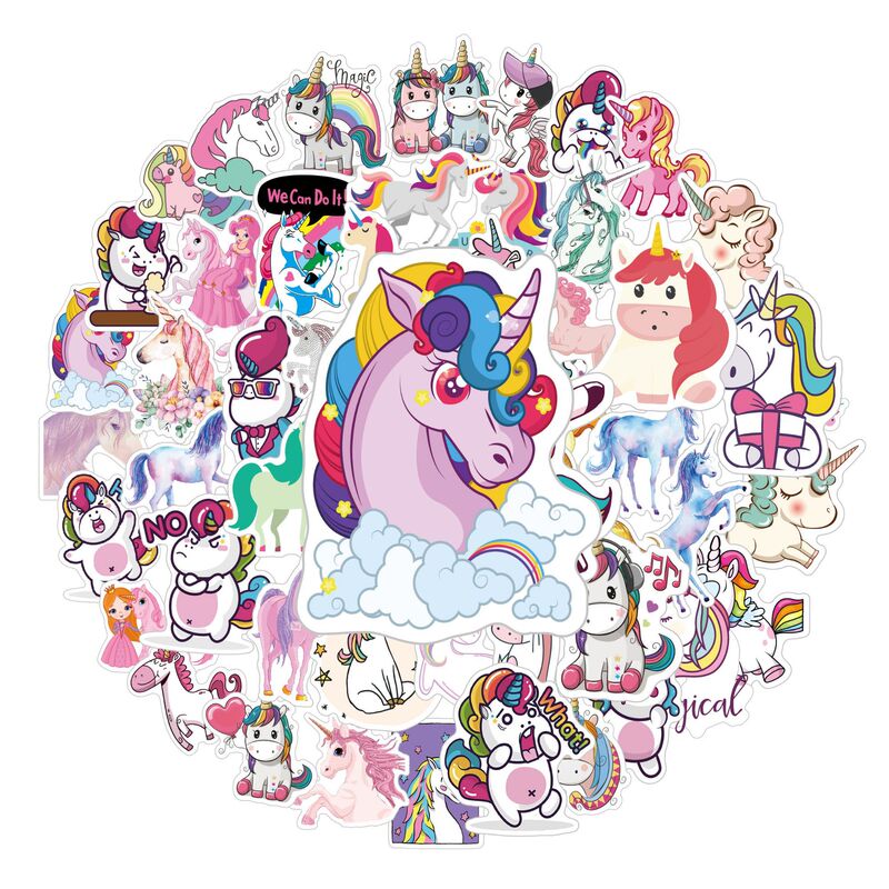 50 unicorn stickers cartoon graffiti car body stickers rainbow horse personality computer guitar luggage stickers wholesale 50 unicorn stickers cartoon graffiti car body stickers rainbow horse personality computer guitar luggage stickers wholesale