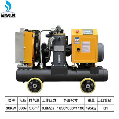 Industrial-Grade Large Air – Hava kompressorları - 30kw-mobile-air-compressor-accessories