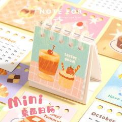 霁旅NOTE FOR MINI桌面日历 韩系打卡翻页日历办公室桌面装饰摆件