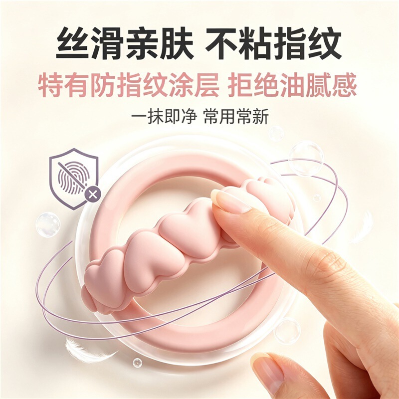 New magnetic phone stand, anti-loss, for desktop use, suitable for live streaming, video recording, and taking photos, multifunctional, universal, cute, and portable, designed for women
