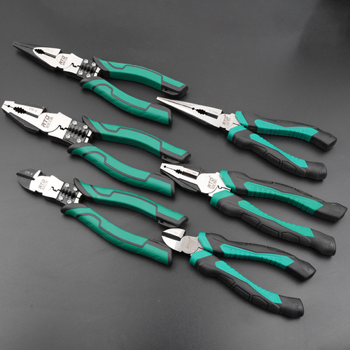 Eccentric vise pliers, labor-saving pliers, wire pliers, multi-functional tiger electrician's pointed nose, oblique nose and flat nose pliers manufacturer