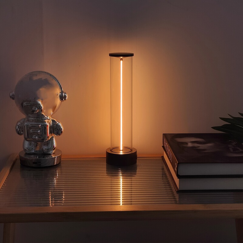 Minimalist Table Lamp Cordless Bedside Lamp Rechargeable Modern Nightstand Lamp with 3-Level Touch Dimmable Light Minimalist Table Lamp Cordless Bedside Lamp Rechargeable Modern Nightstand Lamp with 3-Level Touch Dimmable Light