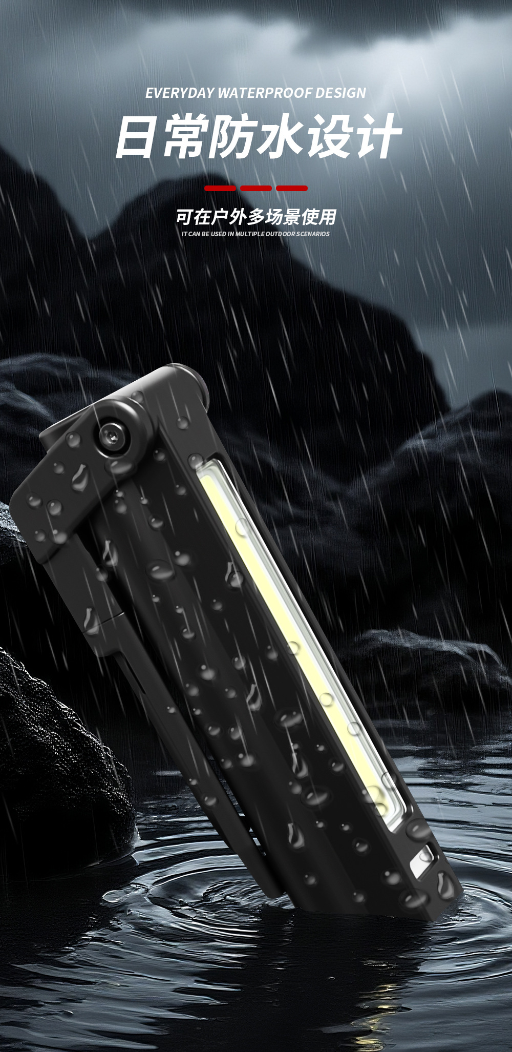 High-Brightness Vehicle Inspection Magnetic Led Light Pen Clip-On Lighting Work Light Cap Clip Light Multi-Light Source Inspection Light