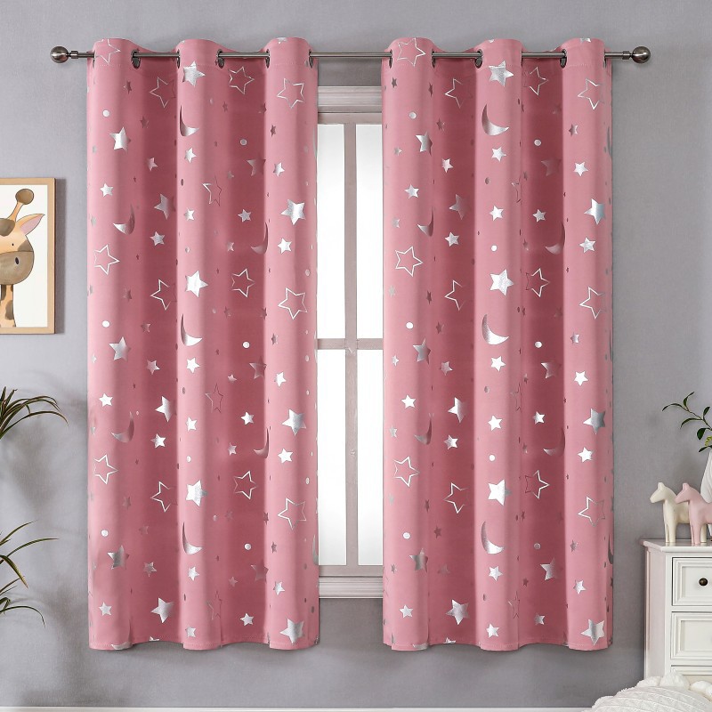 Estrella Luna Rosa / Ancho 100 * alto 130 pieza perforada