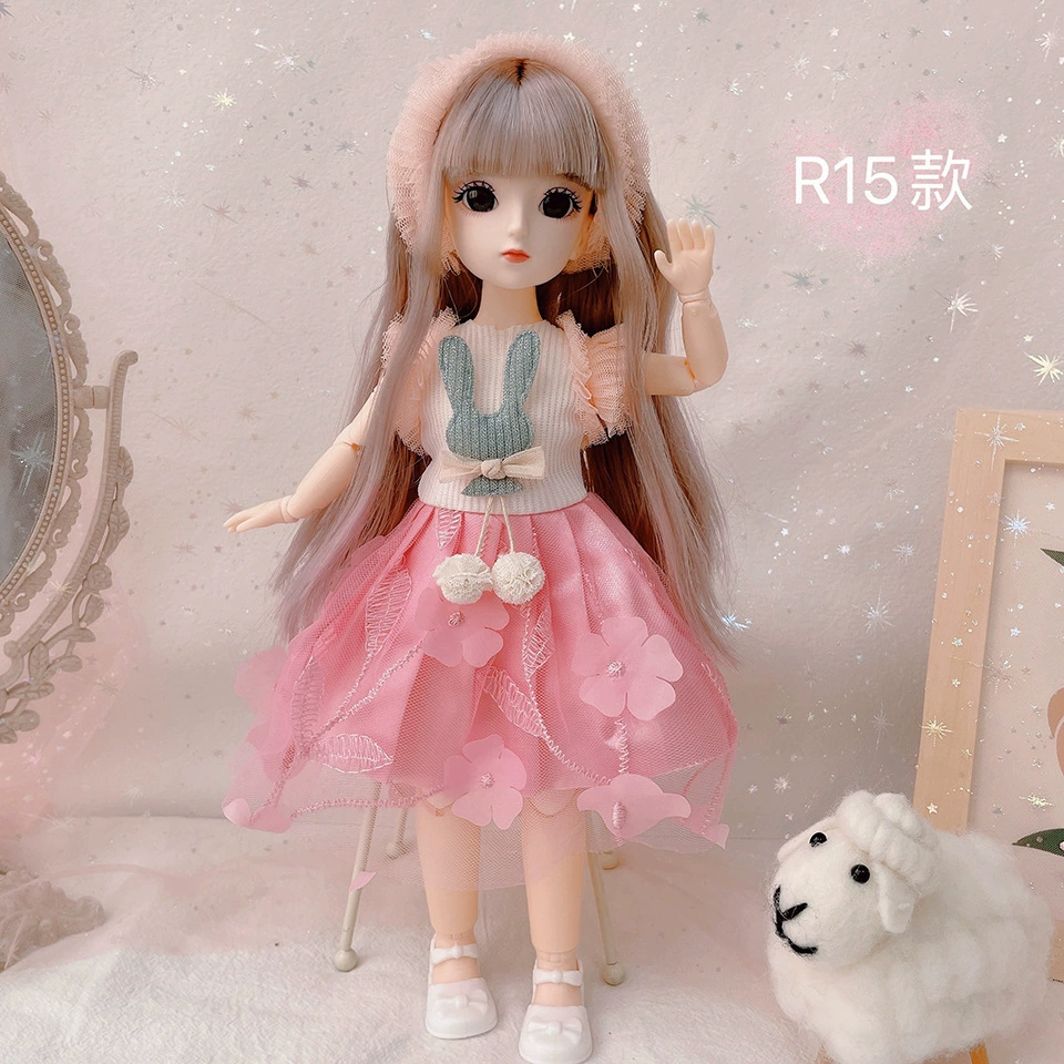 Новая 12-дюймовая 23-дюймовая подвижная кукла Джиллс BJD 30 см 1/6 с макияжем и платьем