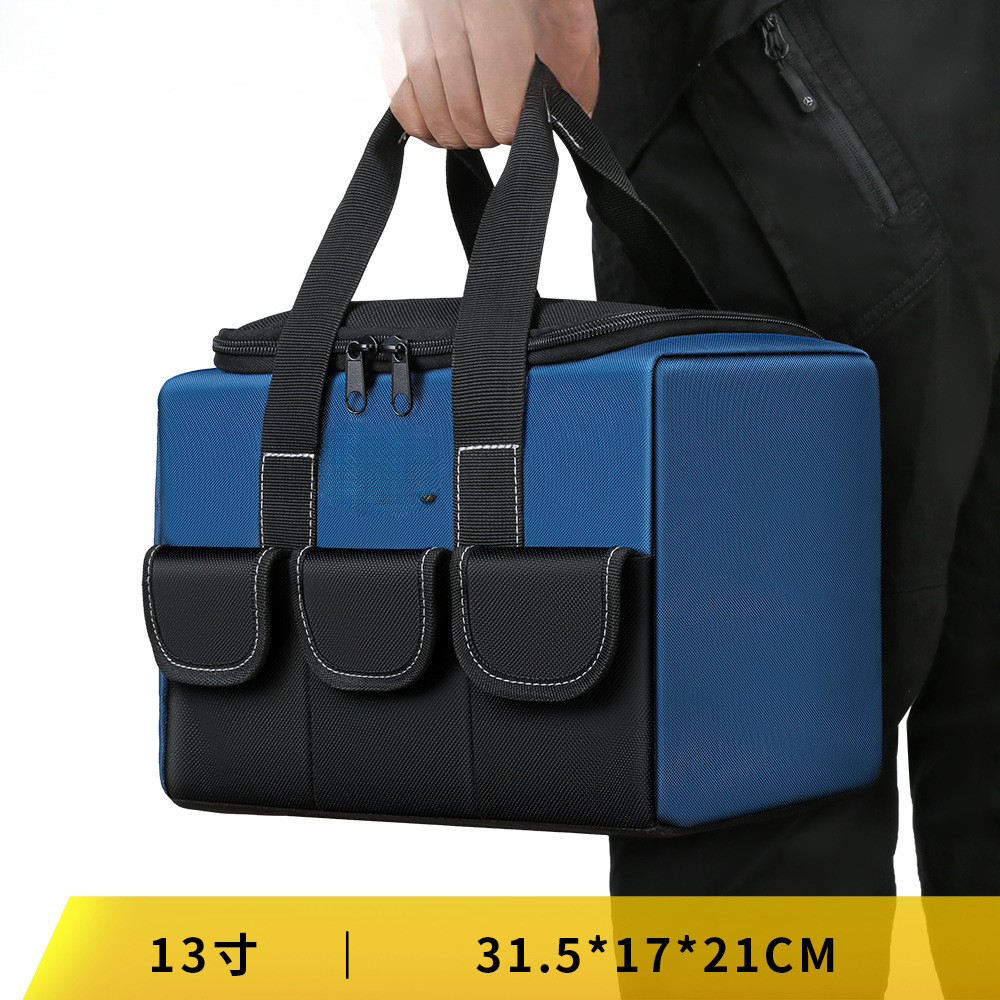 Kit de herramientas fuerte y duradero Kit de herramientas de lona gruesa caja de herramientas resistente al desgaste caja de herramientas de hardware caja de almacenamiento