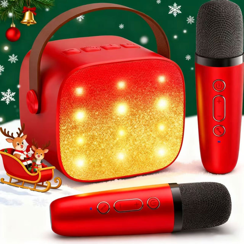 Wireless Bluetooth Speaker Subwoofer Karaoke Speaker Microphone Integrated High Volume Outdoor Portable Mini Speaker