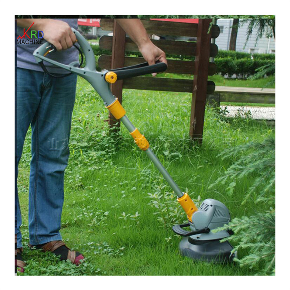 园林手持自动除草机 小型庭院草坪打草机 家用农田电启动打草机