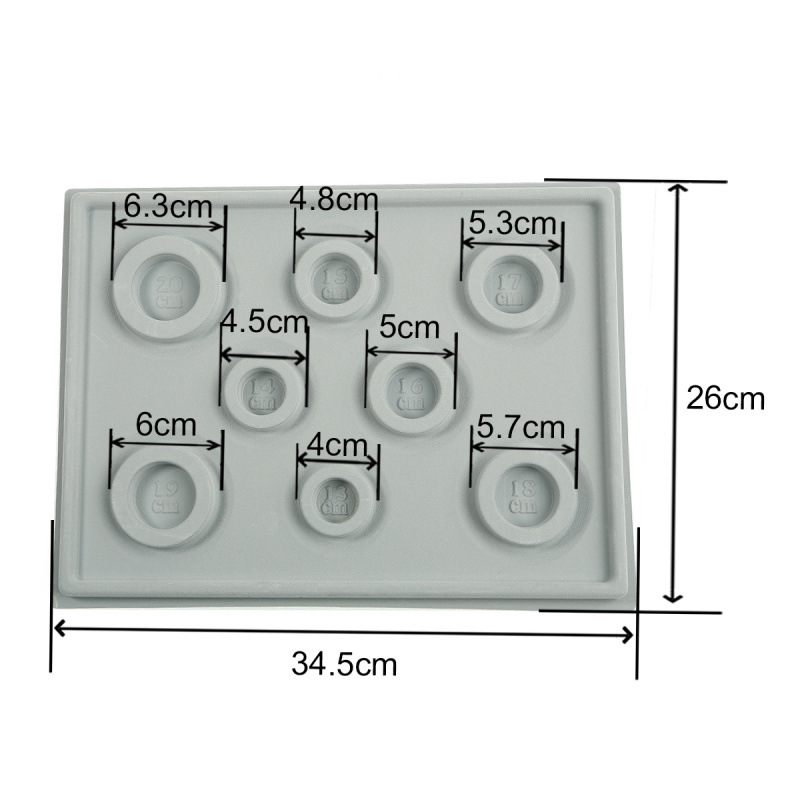 4#몰려든 보석 목걸이 대형 팔찌 디자인 플레이트| 34.5x26cm 높이 1.6cm 1개/팩